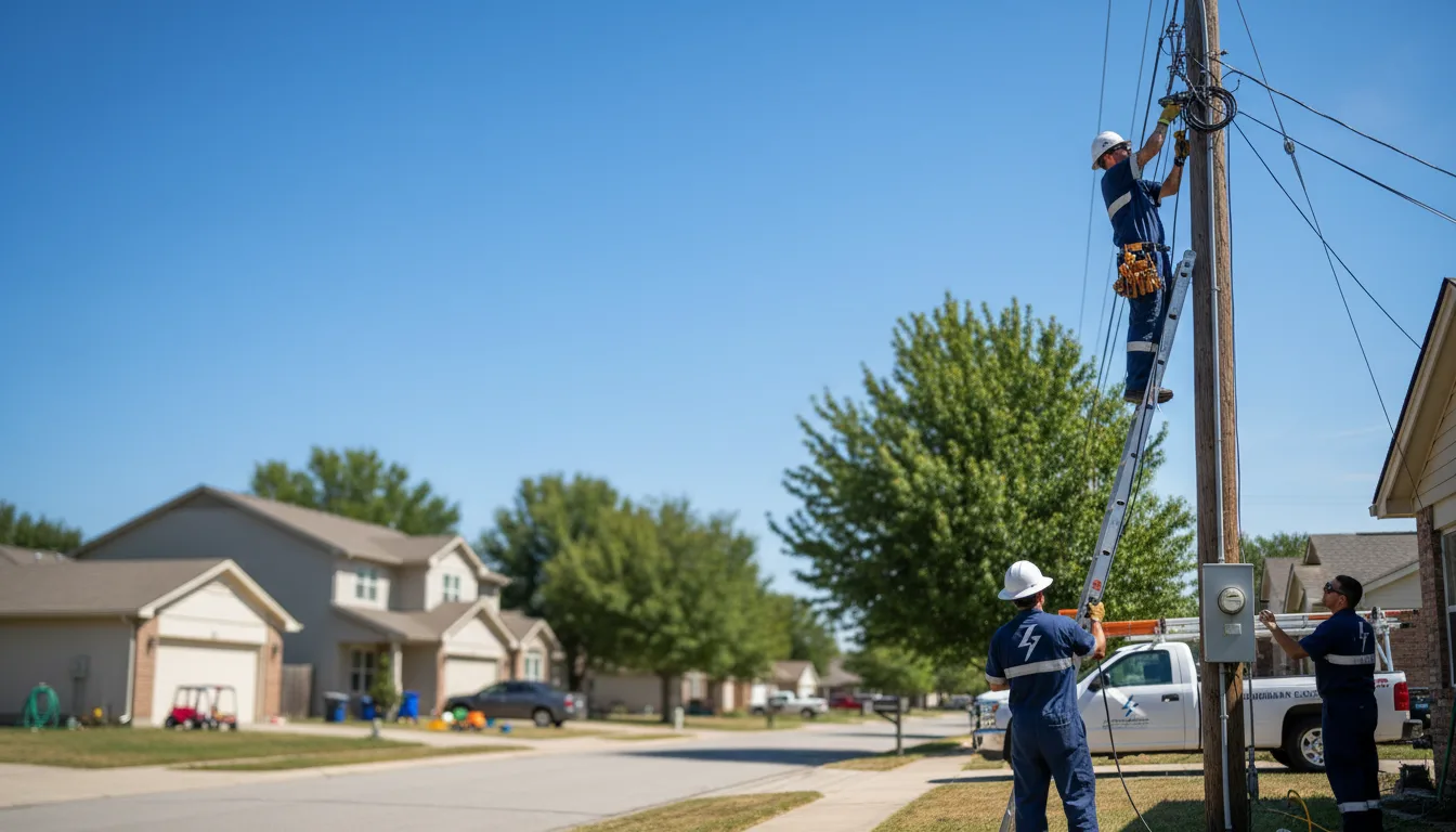 Residential electrician providing installation services in Garden City, IA